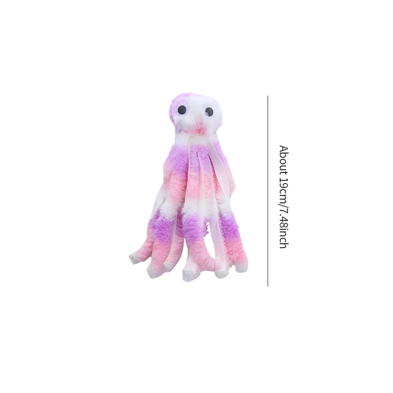 Interactive Octopus Plush Cat Toy Bite-Resistant & Teeth Cleaning