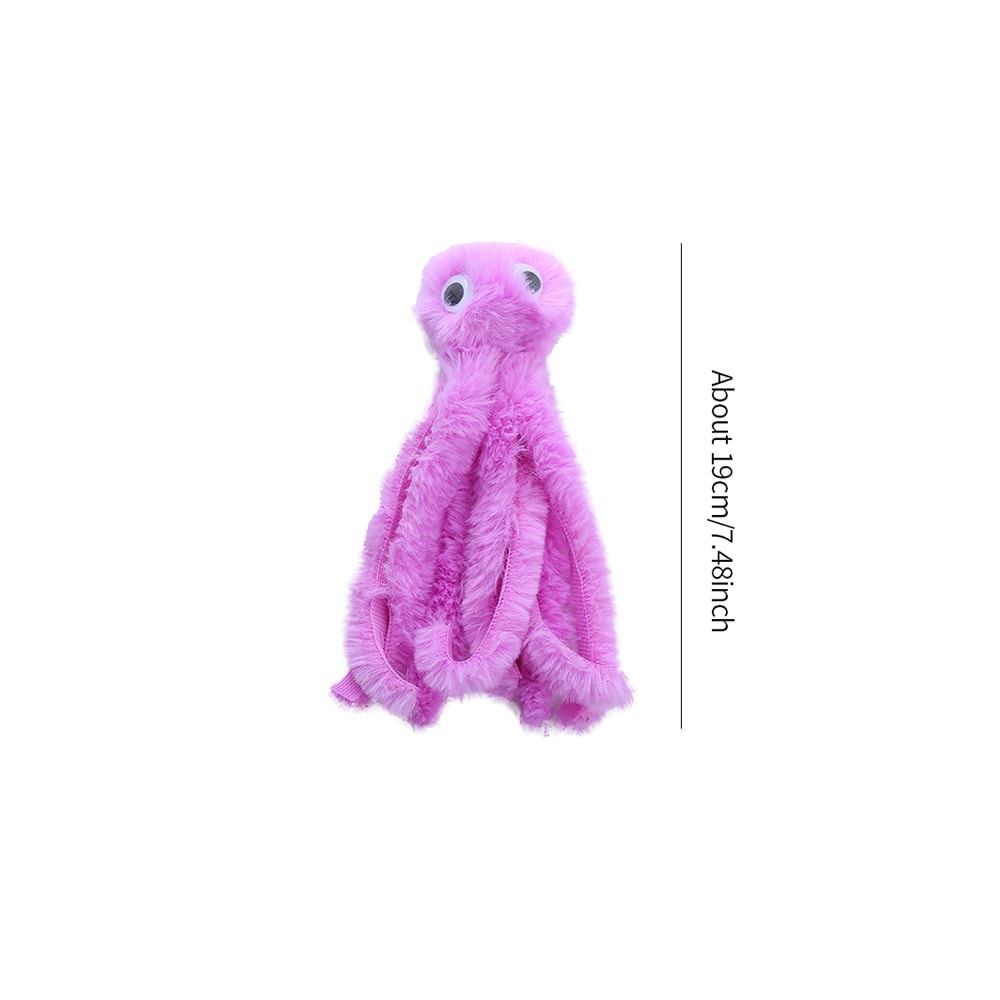 Interactive Octopus Plush Cat Toy Bite-Resistant & Teeth Cleaning