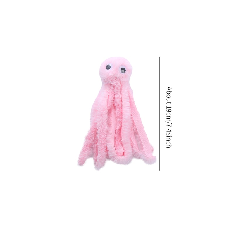 Interactive Octopus Plush Cat Toy Bite-Resistant & Teeth Cleaning