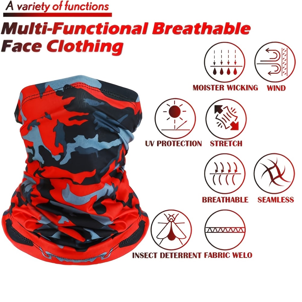 Outdoor UV Protection Bandana Scarf Multifunctional Neck Warmer For Fishing Hiking Cycling And Outd 2