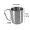 Portable Stainless Steel Travel Water Cup Outdoor Camping Button Design