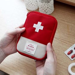 compact portable medicine bag mini travel first aid kit & outdoor emergency organizer