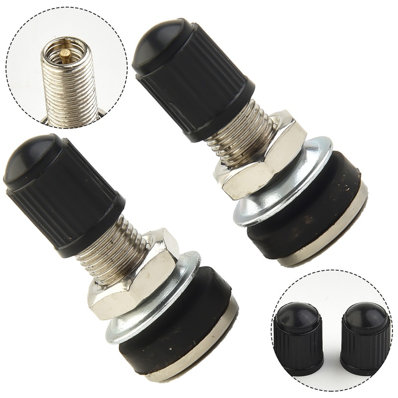Tubeless Tire Valve Dustcap for Motorbike, Scooter & Car Tires Round Head Valve Caps