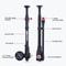 Portable HighPressure Bike Air Pump With Gauge For Fork Rear Suspension 3