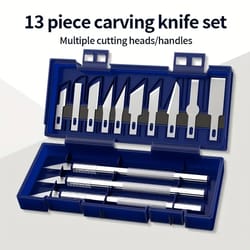 precision metal carving knife set for diy paper cutting and art seal work non-slip handle & durable tools