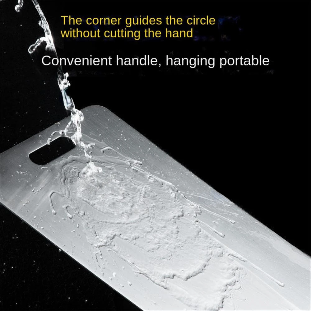 Stainless Steel Chopping Board Dough Kneading Block Double Sided Cutting Board For Kitchen Use 3