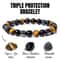 Magnetic Health Protection Bead Bracelet For Men And Women Featuring Natural Black Obsidian Hematit 1