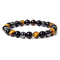 Magnetic Health Protection Bead Bracelet For Men And Women Featuring Natural Black Obsidian Hematit 4