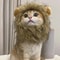 Funny Pets Clothes Hat Cute Cat Wig Lion Mane Costume for Cats & Dogs Cosplay Party Accessories with Ears