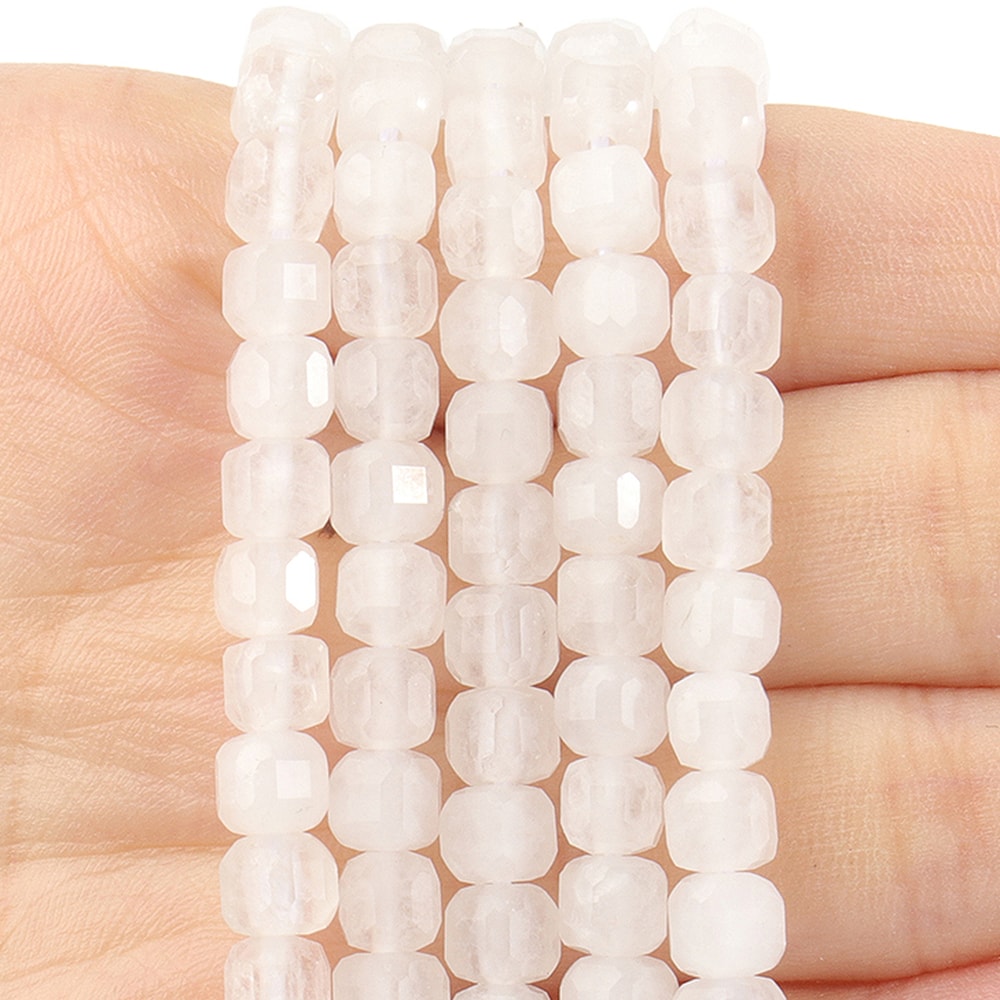 Faceted Natural Tourmaline 5mm Cube Beads For DIY Jewelry Making Accessories 8