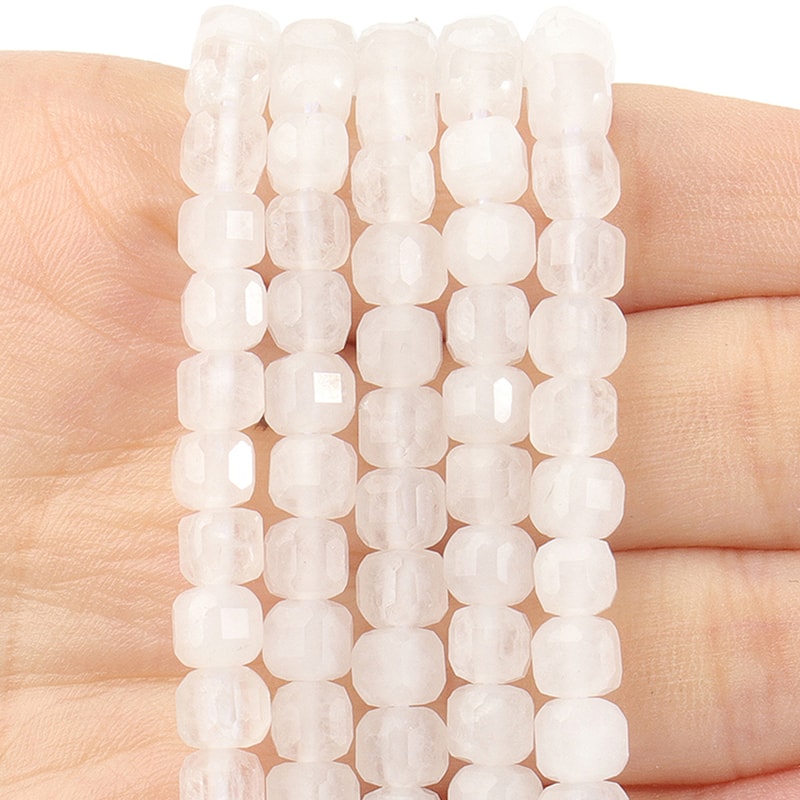 Faceted Natural Tourmaline 5mm Cube Beads For DIY Jewelry Making Accessories 8