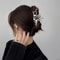 Geometric Claw Clips Women Large Metal Silver Color Fashion Shark Hair Clips Grab Clamps Girls Hair 1