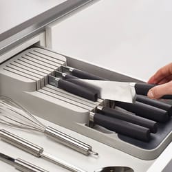 kitchen drawer organizer for cutlery storage, knife holder, and tableware organizer ideal for spice bottles & kitchen
