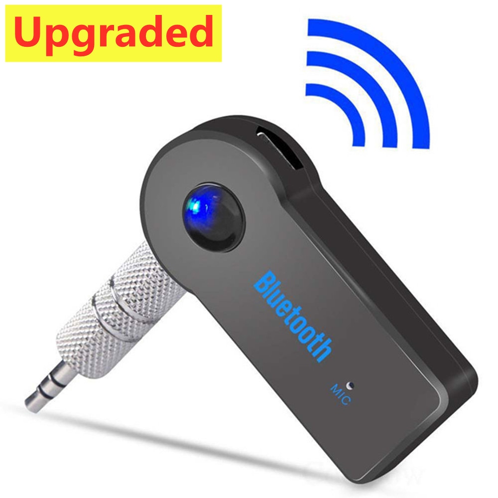 Car Bluetooth Receiver Wireless Audio Adapter for Stereo Music & Hands-Free Calls with Mic