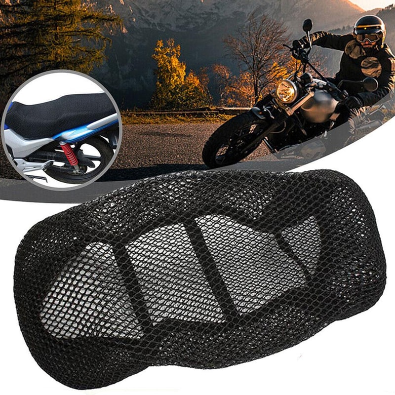Motorcycle Mesh AntiSkid Seat Cover Breathable Comfortable Cushion For Summer Rides 0