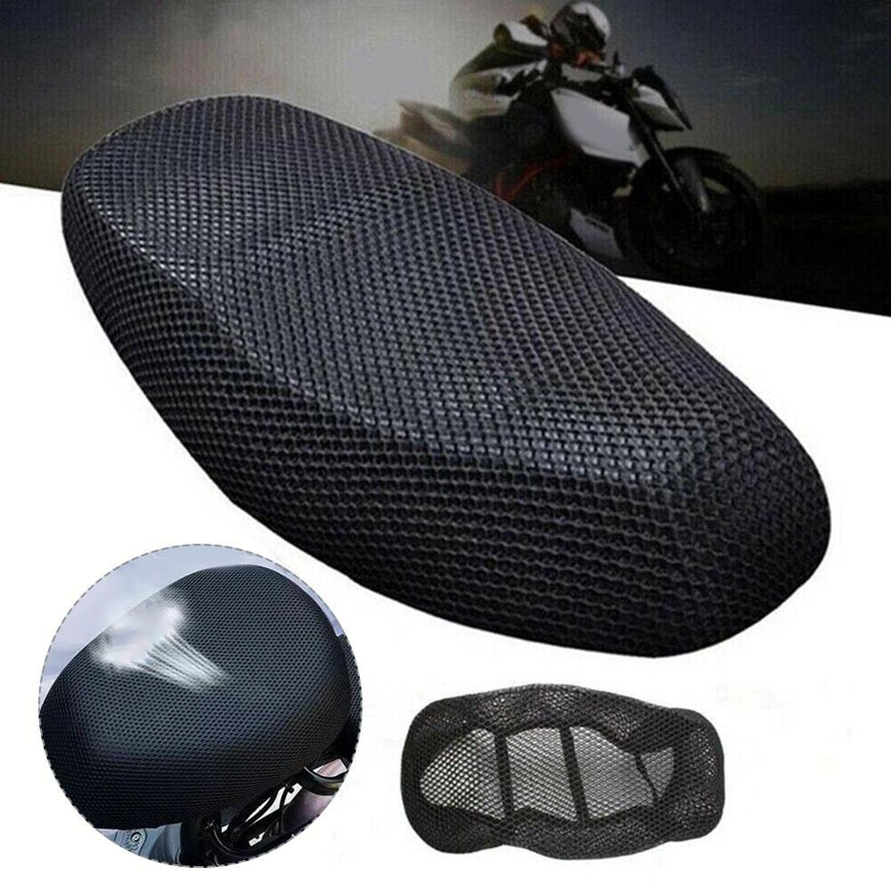Motorcycle Mesh AntiSkid Seat Cover Breathable Comfortable Cushion For Summer Rides 1