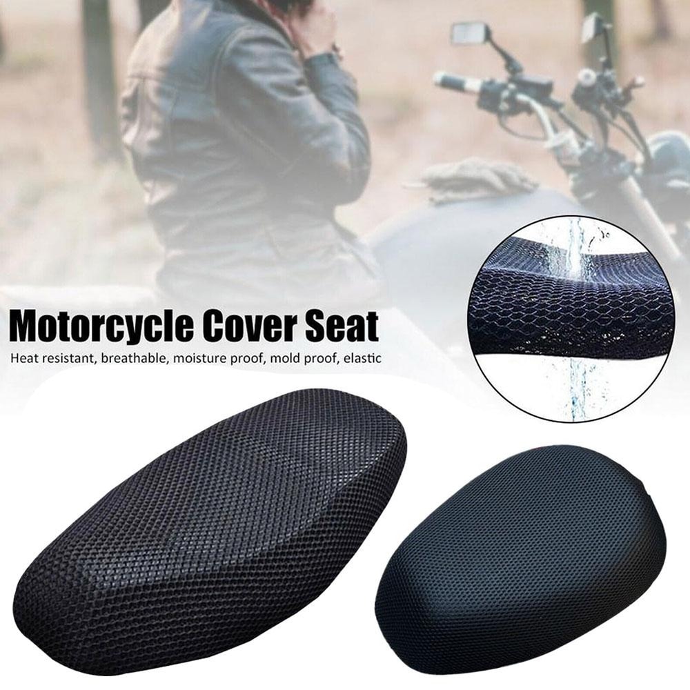 Motorcycle Mesh AntiSkid Seat Cover Breathable Comfortable Cushion For Summer Rides 3