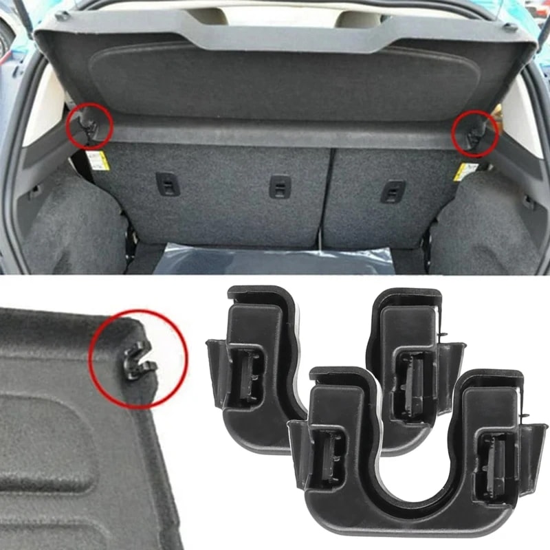 Rear Trunk Load Cover Clips & Pivot Bracket Mount