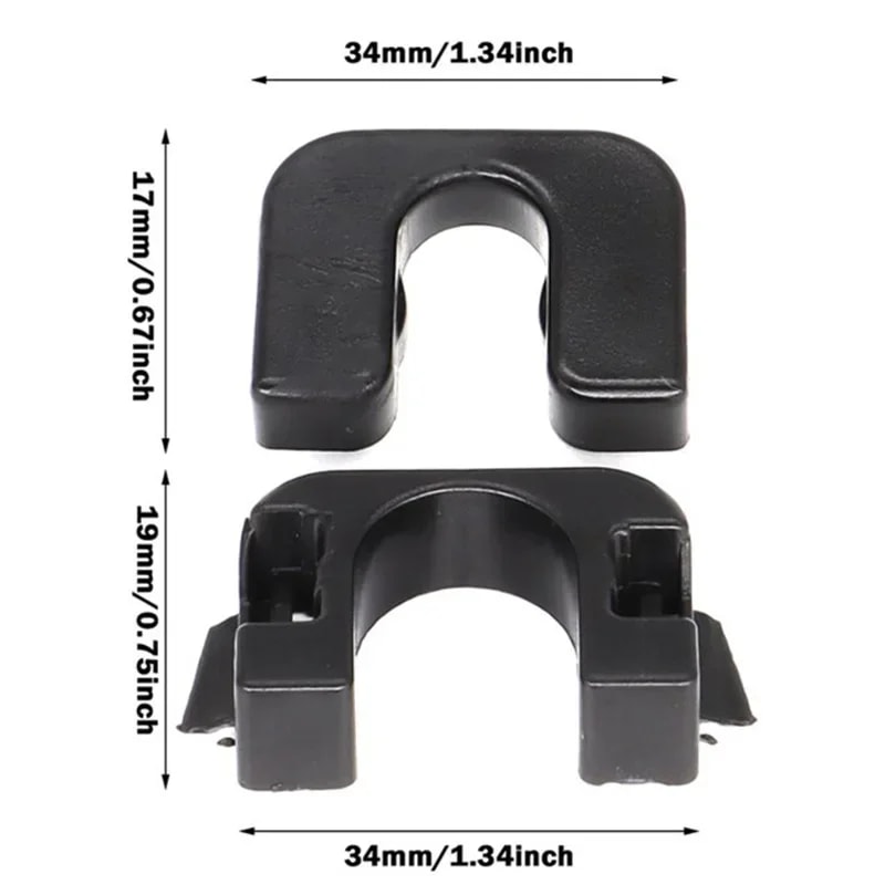 Rear Trunk Load Cover Clips & Pivot Bracket Mount