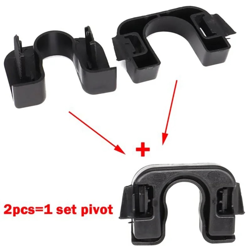 Rear Trunk Load Cover Clips & Pivot Bracket Mount