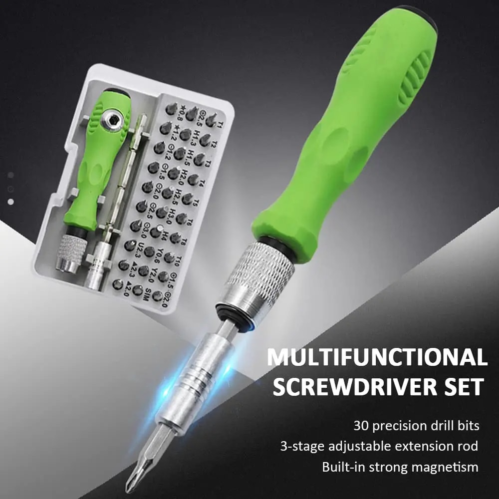 Multifunctional Screwdriver Set With Magnetic Bits Complete Repair Tool For Phones Watches And PCs 1