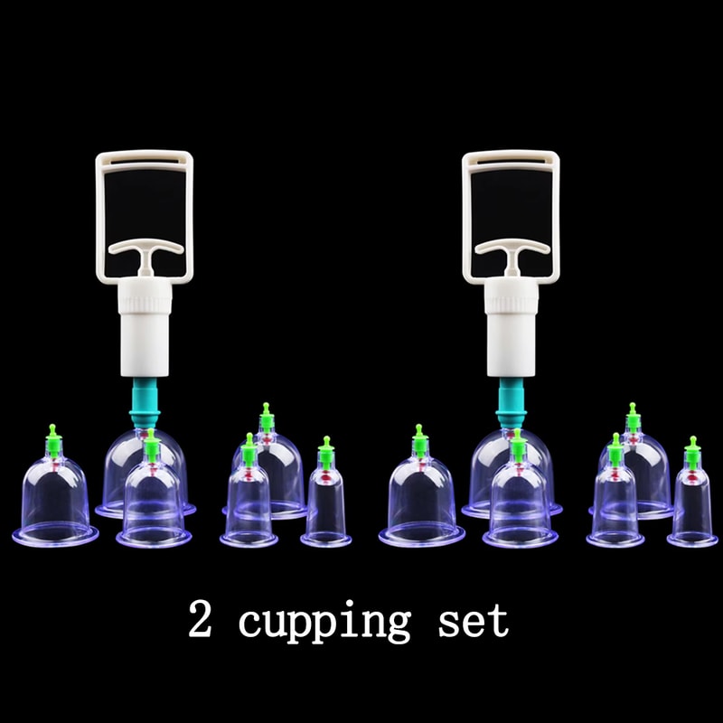 Vacuum Cupping Set With Pumping Gun AntiCellulite Detox And Massage Therapy 7