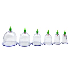 vacuum cupping set with pumping gun anti-cellulite, detox, and massage therapy
