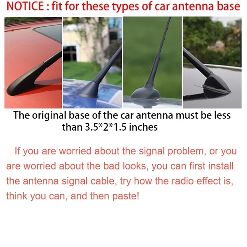 Premium Universal Car Antenna Shark Fin Roof Aerial Replacement With Enhanced Radio Signal 2