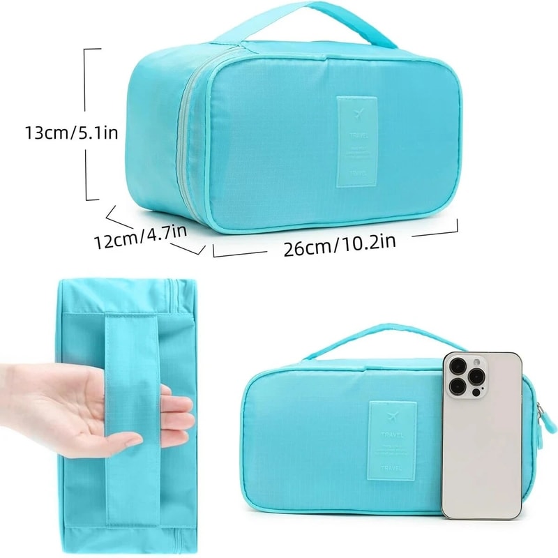 Portable Travel Storage Bag Multifunction Organizer For Bras Underwear Toiletries And Cosmetics 5