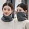 Unisex Cashmere Like Knitted Snood Scarf Warm Winter Neck Cover for Men and Women