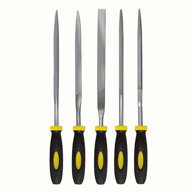 Premium Needle File Set HighCarbon Steel Files With NonSlip Ergonomic Handles For Precise Filing On 5