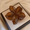 Princess Flower Hair Clip Brown Beige Lightweight Plastic Fashionable Hair Accessories 7
