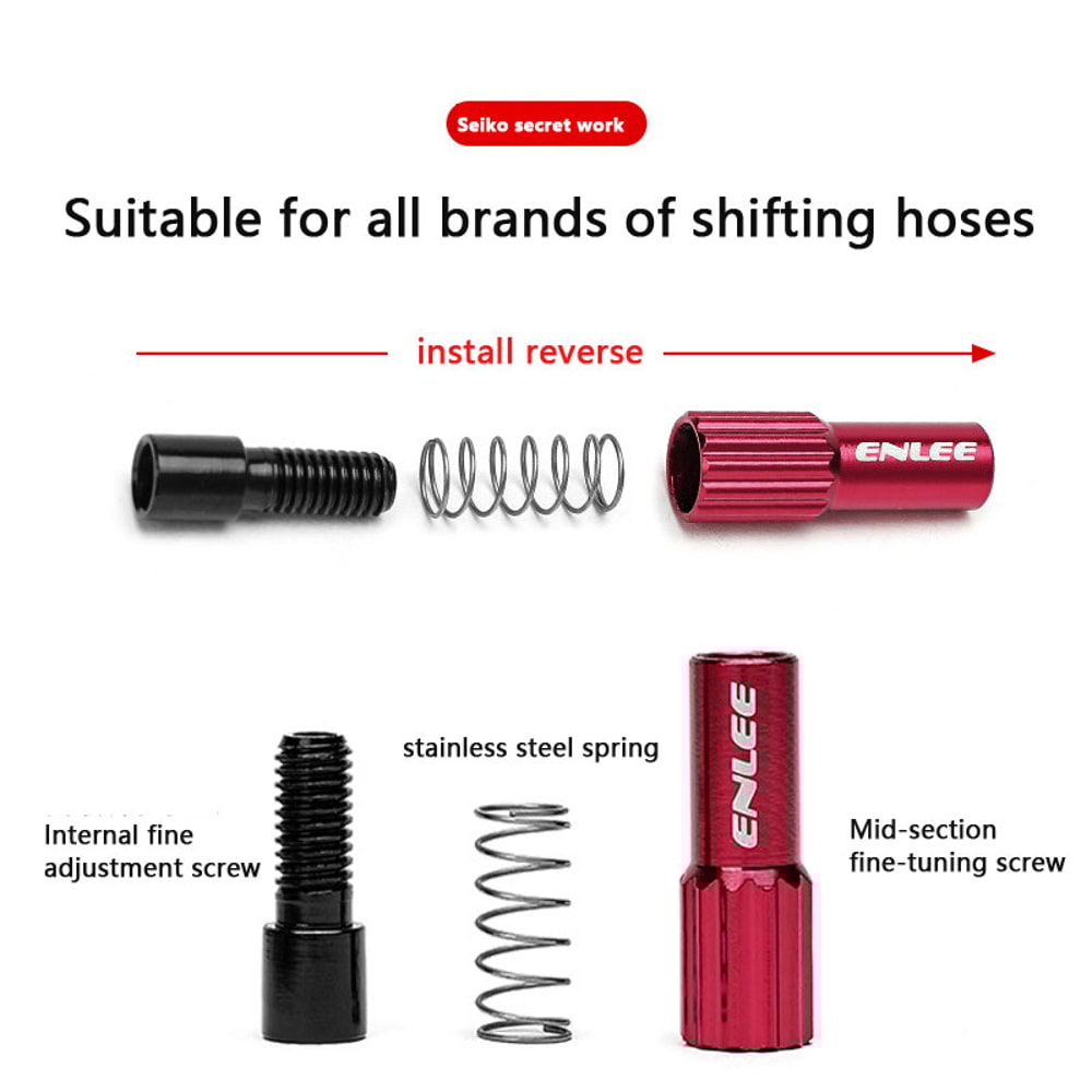 Bicycle Adjustable Derailleur Regulator Screws Aluminum Alloy Brake Shift Cable Adjuster Bolt For S 3