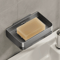 Wall Mounted Aluminum Alloy Soap Holder Stylish Bathroom Soap Dish With Drainage For Efficient Wate 9