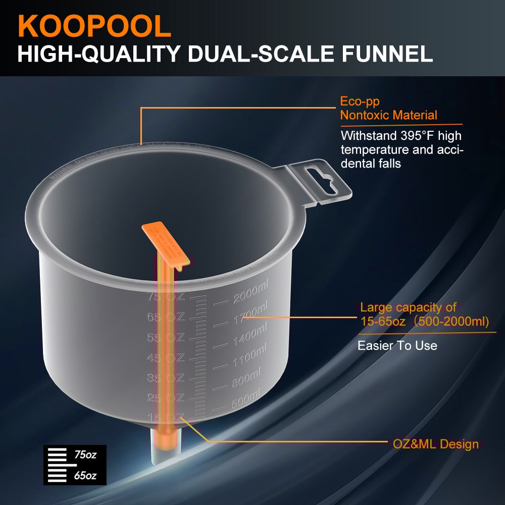 Spill Proof Coolant Filling Funnel Kit Easy Oil Pouring for Car Maintenance