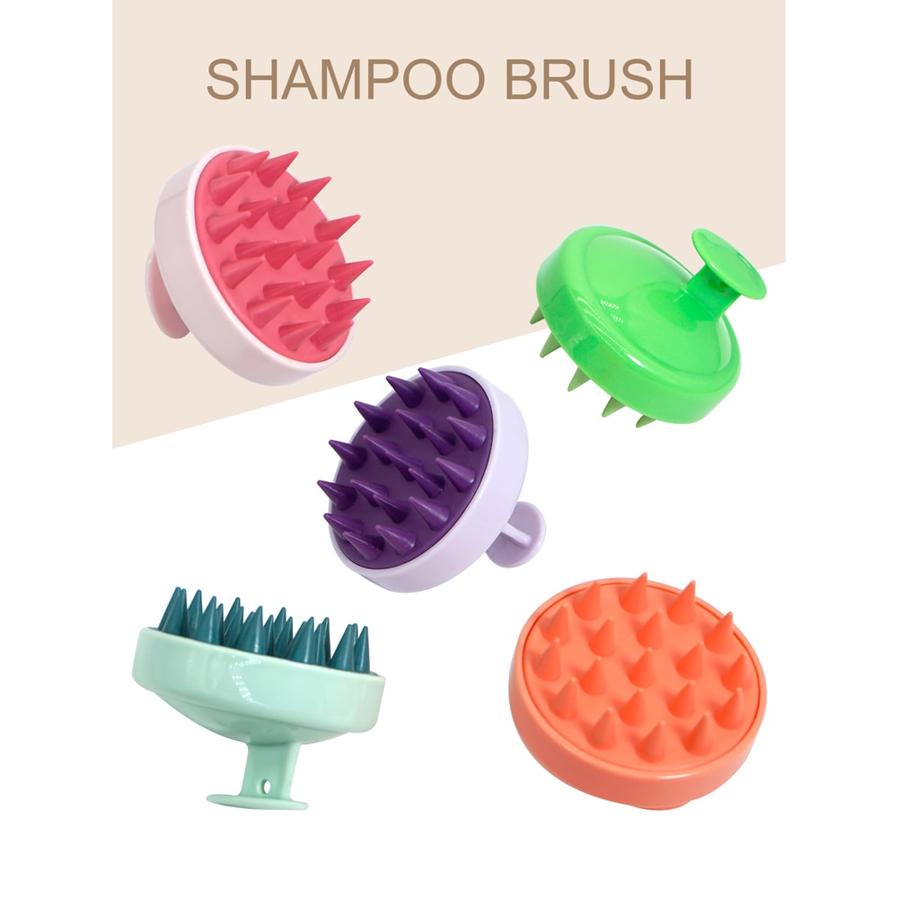 Silicone Scalp Massage Brush For Hair Care SpaStyle Scalp Massager With Magic Handle 1