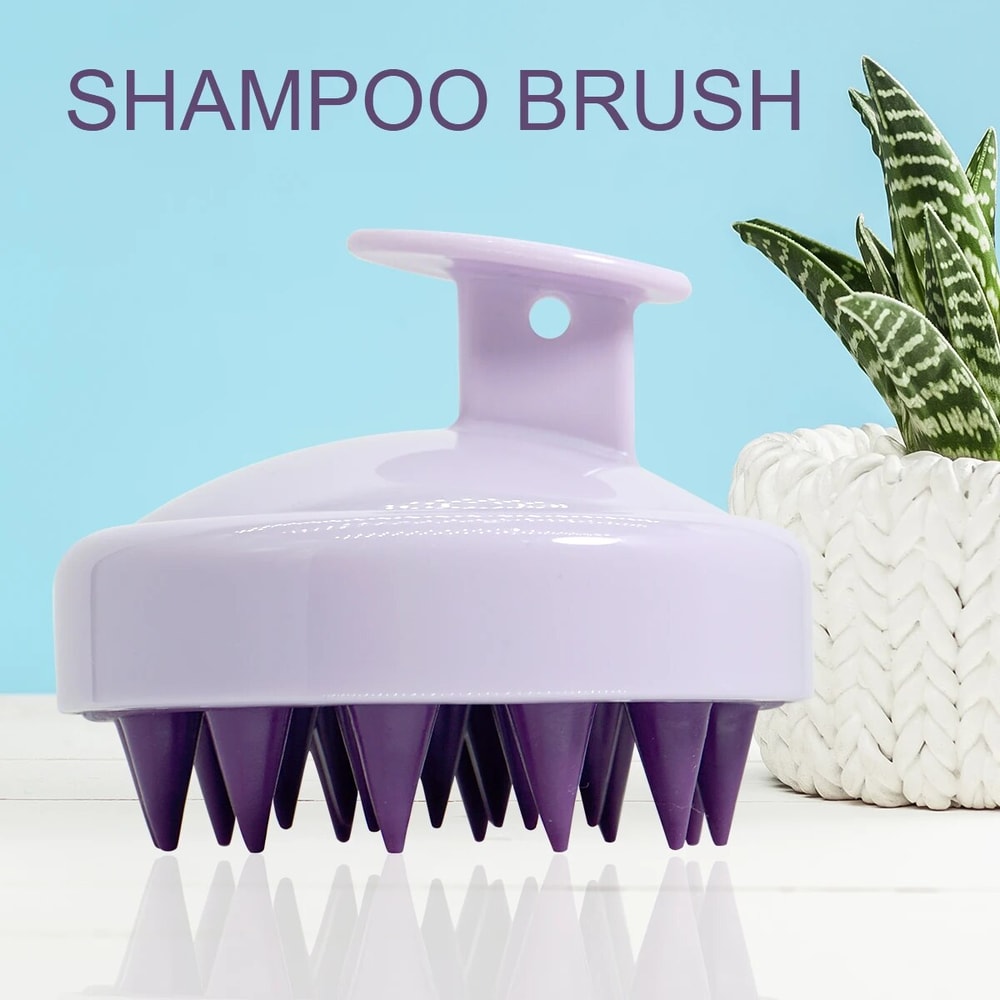 Silicone Scalp Massage Brush For Hair Care SpaStyle Scalp Massager With Magic Handle 10