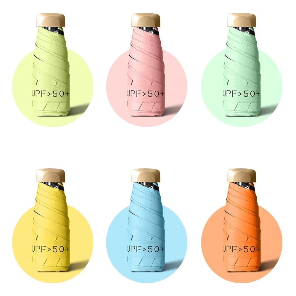 UV Protection Parasol Umbrella For Women DualUse AntiUV Sunny Rainy Pocket Umbrella 2