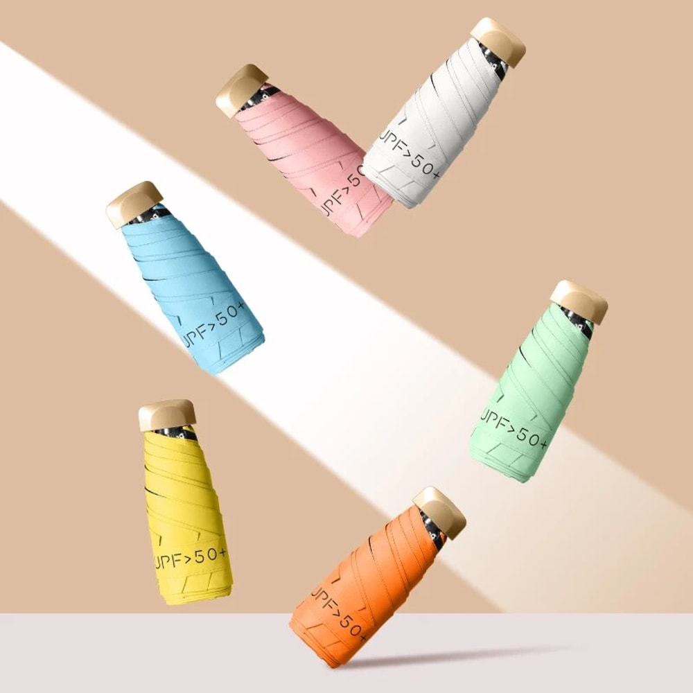 UV Protection Parasol Umbrella For Women DualUse AntiUV Sunny Rainy Pocket Umbrella 3