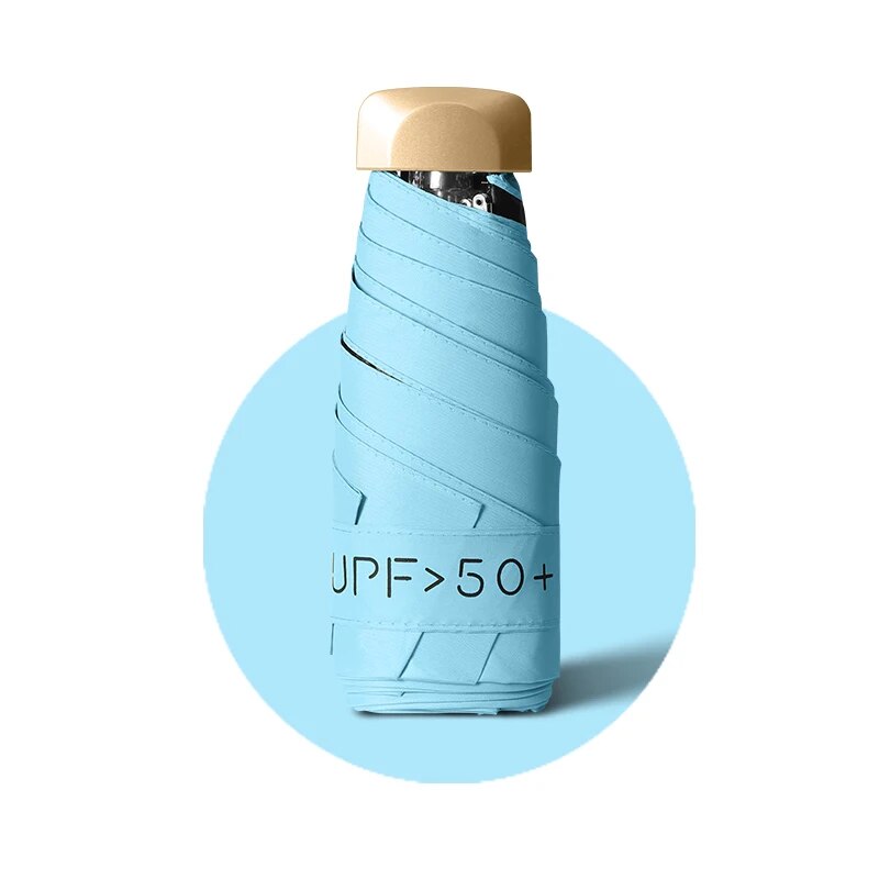 UV Protection Parasol Umbrella For Women DualUse AntiUV Sunny Rainy Pocket Umbrella 4