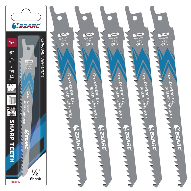 Wood Pruning Reciprocating Saw Blades Sharp Ground Teeth for Recip Saw Durable Sabre Saw Replacement Blades