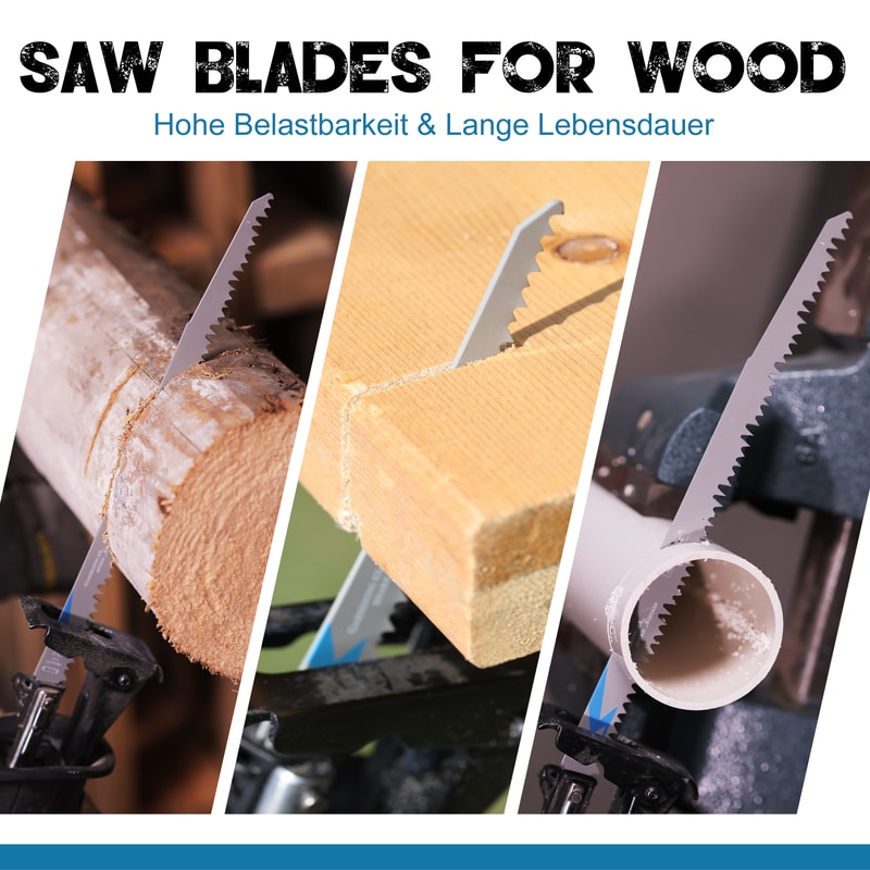 Wood Pruning Reciprocating Saw Blades Sharp Ground Teeth for Recip Saw Durable Sabre Saw Replacement Blades