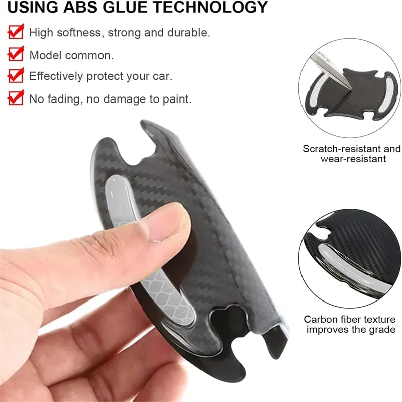 Reflective Car Door Handle Protector AntiScratch Paint Surface Sticker For Car Accessories 4
