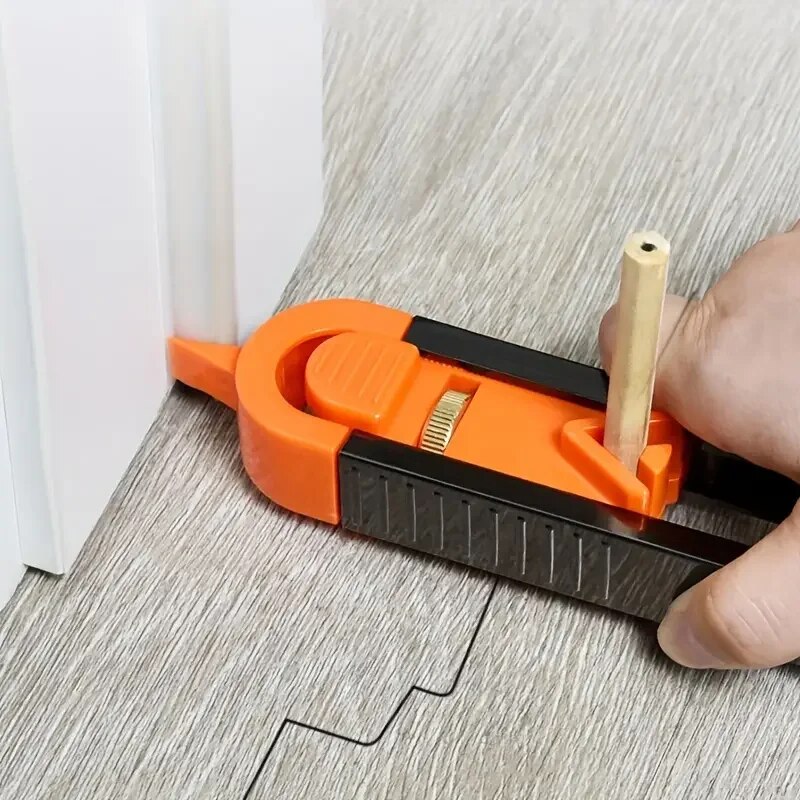 Adjustable Contour Gauge for Precise Woodworking & Scribing with Lock Profile Duplicator Ruler Tool