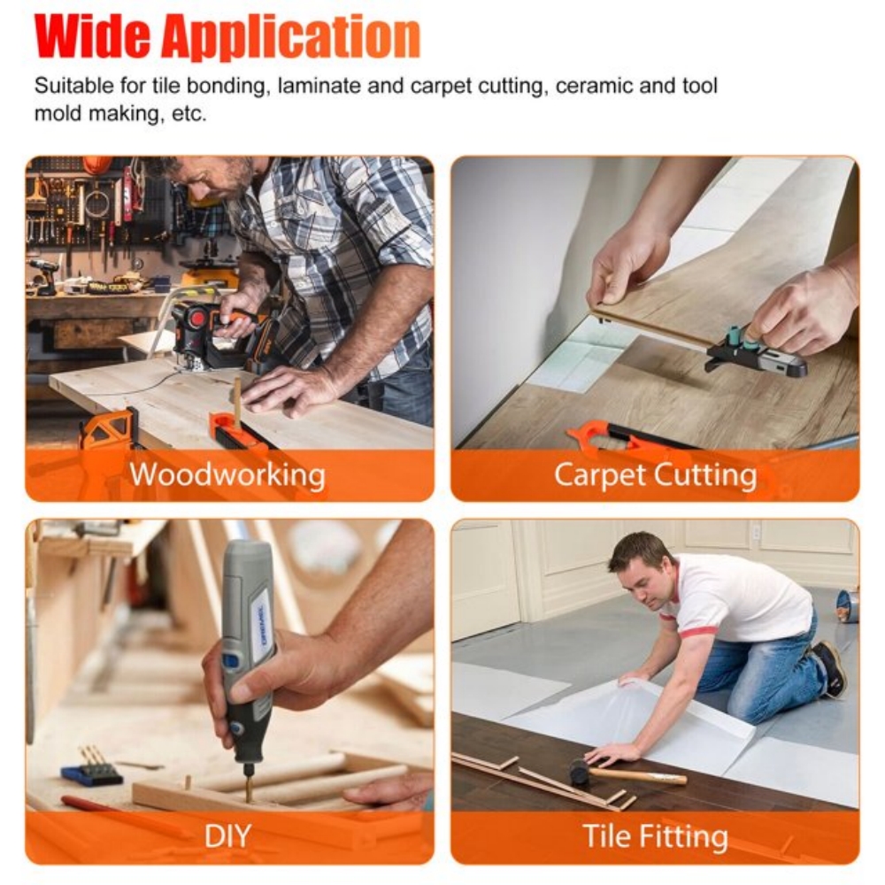 Adjustable Contour Gauge for Precise Woodworking & Scribing with Lock Profile Duplicator Ruler Tool