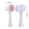 Double Silicone Facial Cleansing Brush Manual Massage Brush with Soft Bristles & Exfoliator.