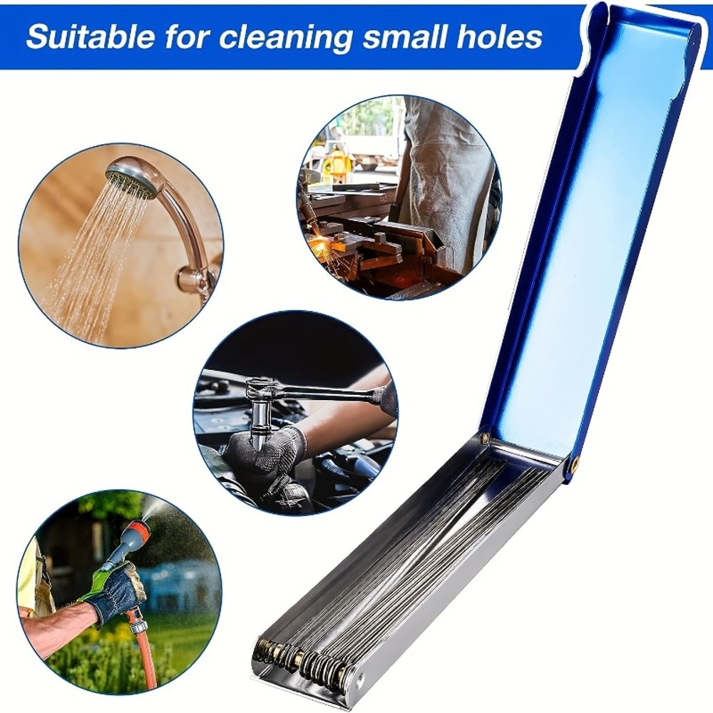 Welding Torch Cleaner Kit Gas Orifice Tip Files Needles Reamers For Metal Soldering 1