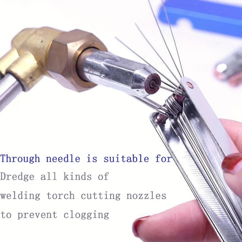 Welding Torch Cleaner Kit Gas Orifice Tip Files Needles Reamers For Metal Soldering 3