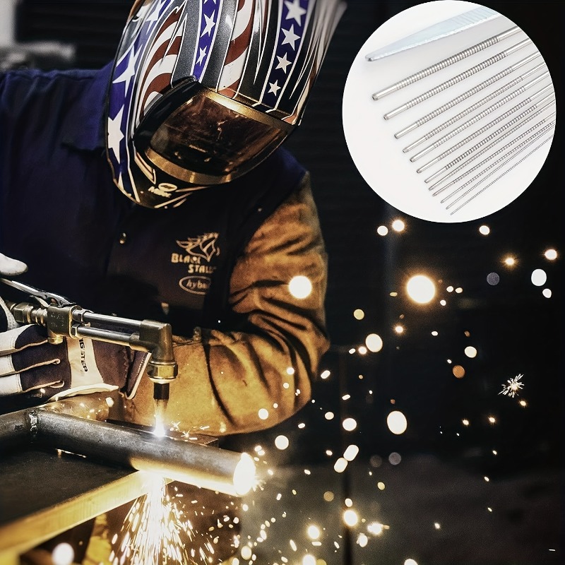 Welding Torch Cleaner Kit Gas Orifice Tip Files Needles Reamers For Metal Soldering 4