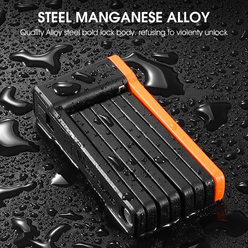 Foldable Bicycle Lock Antitheft Security For MTB Road Bikes Electric Scooters More 2